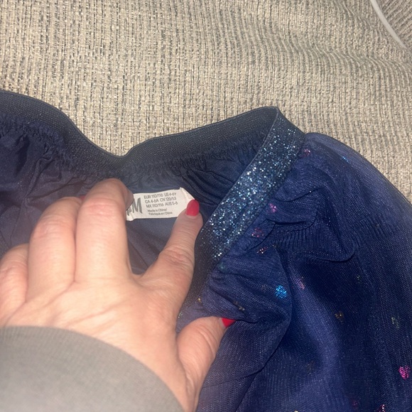 Mixed Girls' Skirt & Short Lot - Navy, Black, Pink, Chambray, Floral - Picture 6 of 11